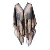 Elegant Chiffon Beach Cover-up for Women - Stylish Sleeveless Shawl with Open Front