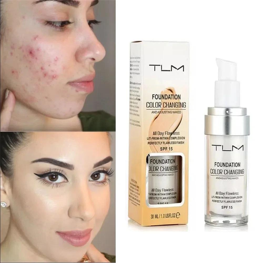TLM Foundation Magic Color Changing Foundation Liquid Soft Matte Long Lasting Hydrating Makeup Base Maquiagem Makeup Wholesale