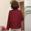 Women's Mid-Aged & Elderly Autumn/Winter Sweater Cardigan