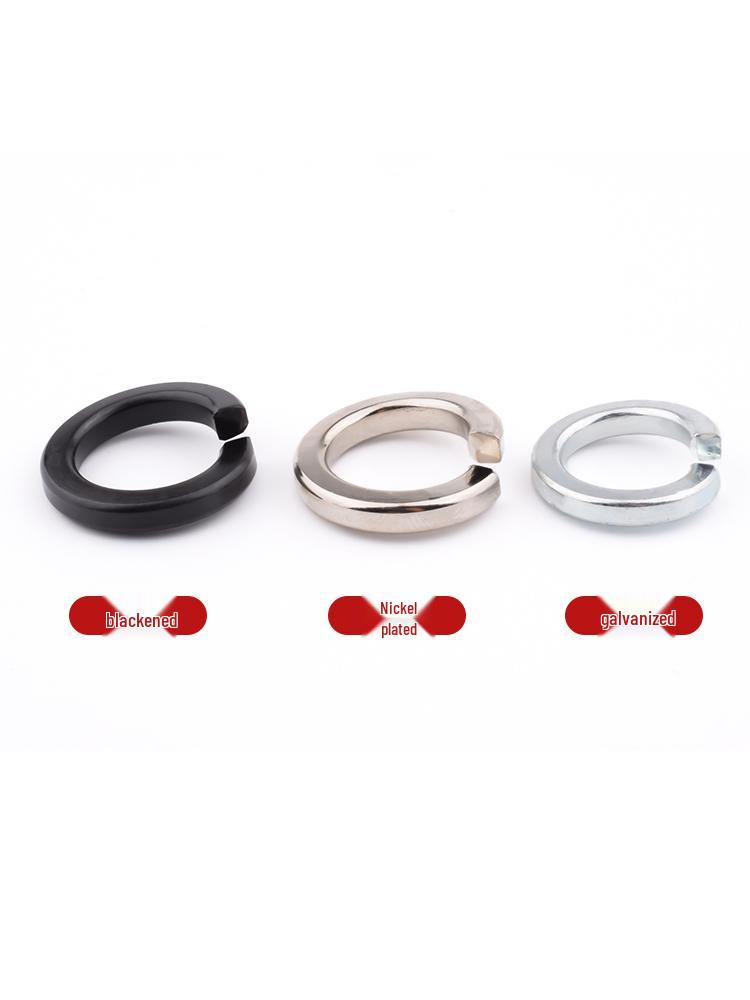GB93 Nickel-Plated, Blackened, Galvanized M3-M42 Spring and Elastic Washers (65 Manganese)