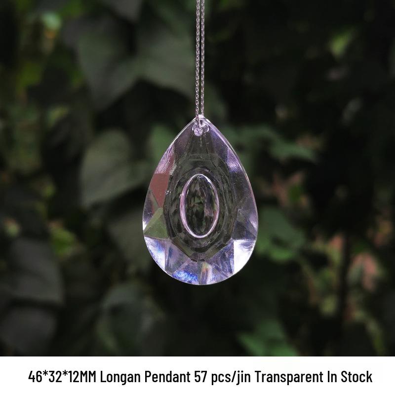 DIY Acrylic Beaded Jewelry Accessories: Transparent Cone Pendant for Door, Window, or Bead Curtains