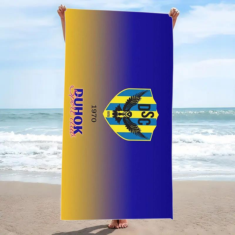 DUHOK SC Print Beach Towel, Large Soft Quick Dry Towel for Beach Camping Swimming