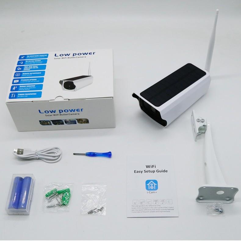 Solar-Powered Wireless Outdoor Camera with UBOX Mobile Remote Viewing
