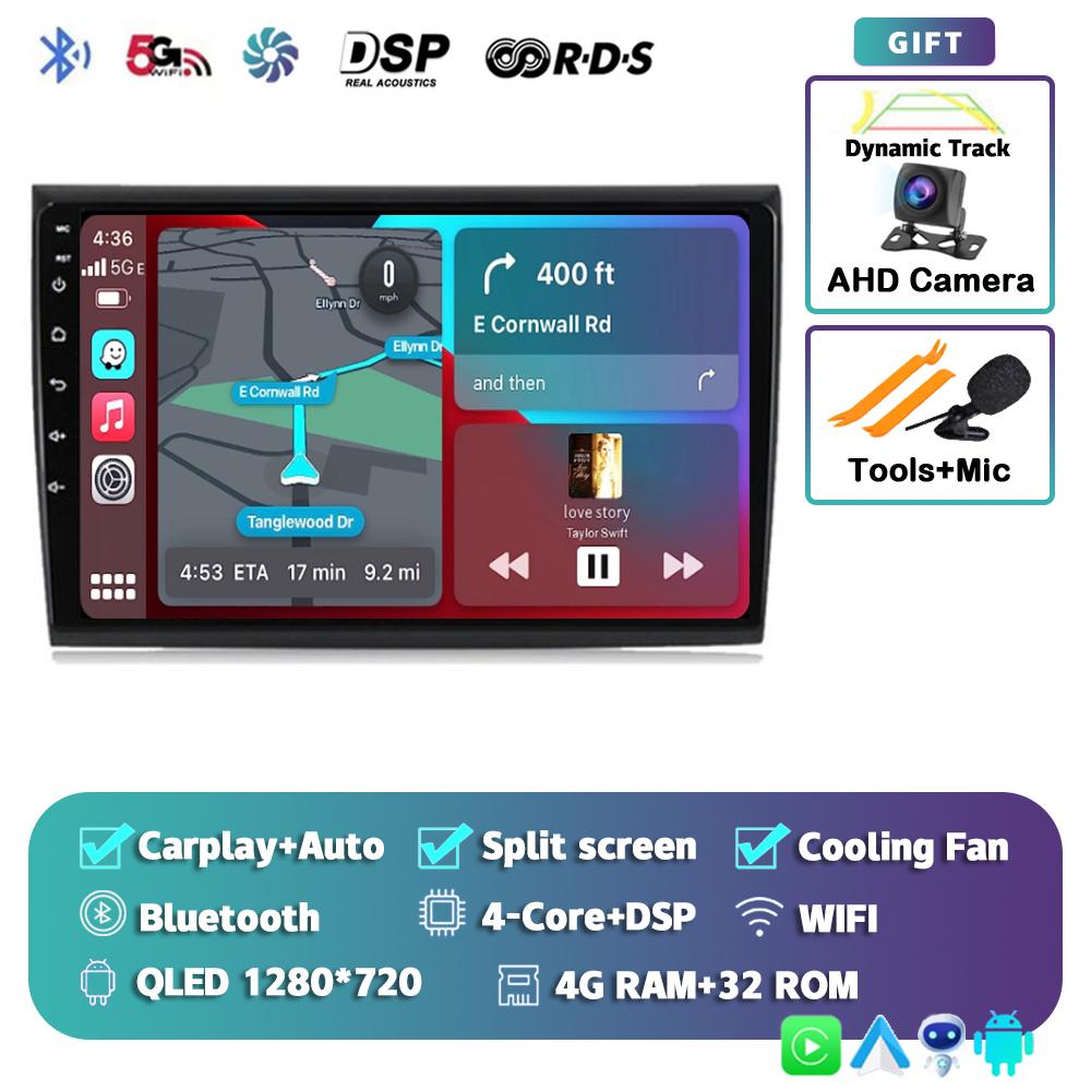 Android 14 Carplay Auto WIFI+4G Car Radio For Fiat Bravo 2007-2012 Multimedia Video Player GPS Navigation Audio 2 Din Stereo DVD