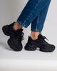 Women's Sneakers Suny Liana 6100 36 Black Leather Textile