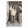 Womens Turn-down Collar Jacket Solid Color Loose Fit Long Sleeve Casual Outerwear