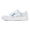 Li Ning Floating Boat Abrasion Resistant Cushioning Breathable Low Top Skateboard Shoes Men's White Blue AGCS419-1(Team84-)