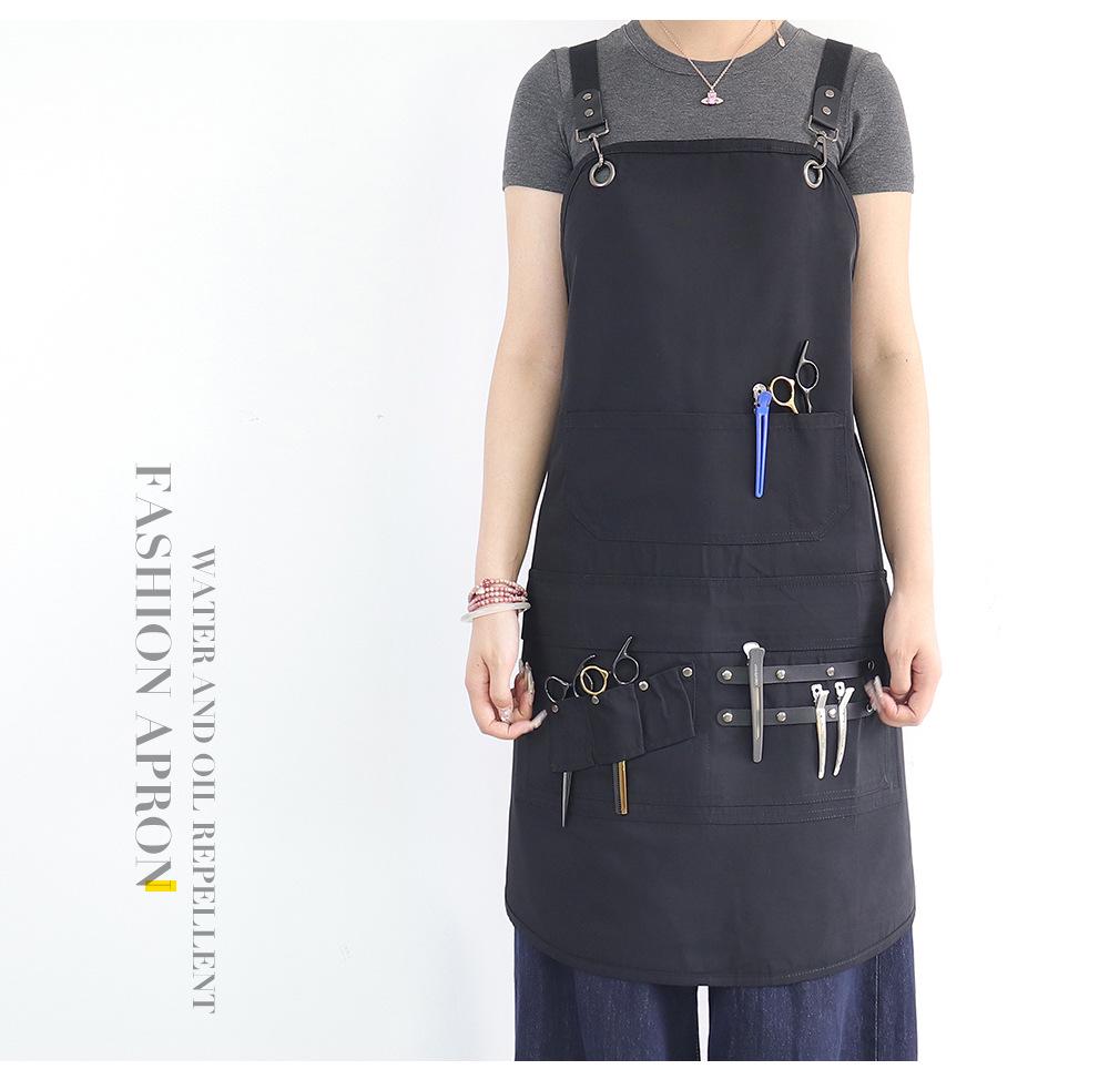 Waterproof Stain-Resistant Barber Apron with Custom Logo for Hair Salon Work