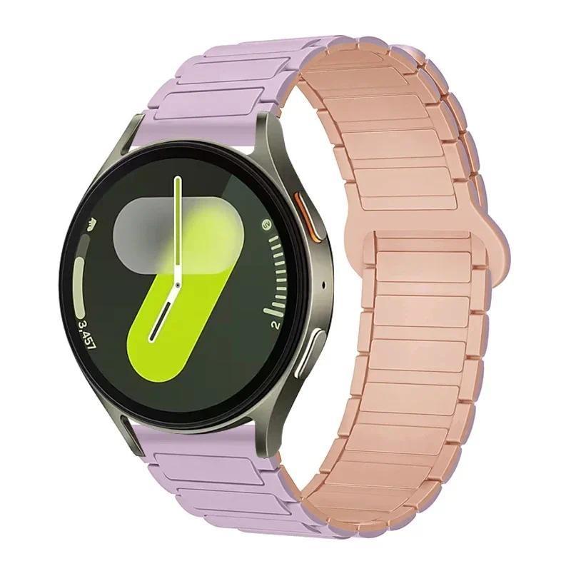 

18 мм 20 мм 22 мм Силиконовый Магнитный Ремешок для Huawei Watch GT6/5 41mm GT6/5Pro GT3 46mm Спортивный Ремешок для Samsung Galaxy Watch 7 6 5 4 18mm