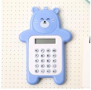 Cartoon Cute Bear Calculator Korean Fashion Mini Portable Small Pupil Computer Office Electronics Supplies