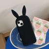 For iPhone 15 Silicone Case Cute Rabbit Ear Design Shockproof Phone Back Cover