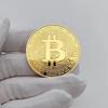 Collectible Art Gold Plated Bitcoin Coin - Physical Commemorative Casascius Bit BTC Metal Antique Imitation, Collection Gift