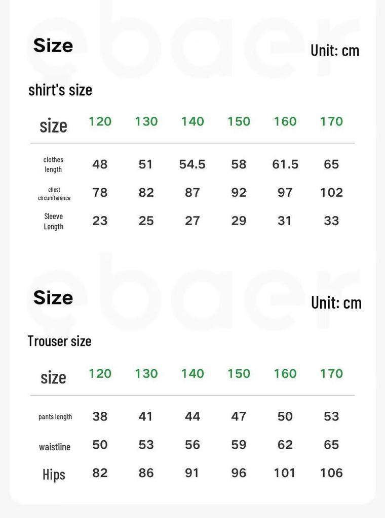EBAER Kids' Summer Polo Short Sleeve Sport Set