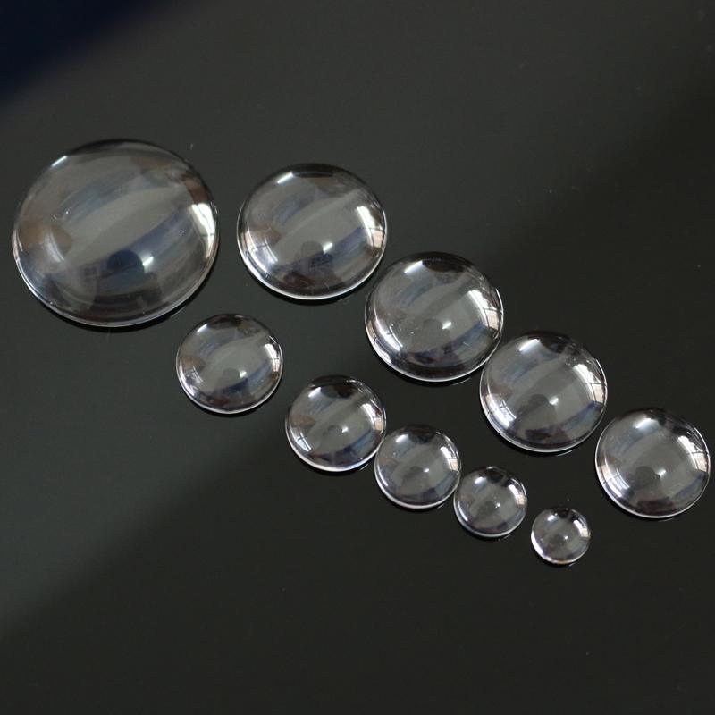 Wholesale Transparent clear Flat 25mm Round Glass Cabochons