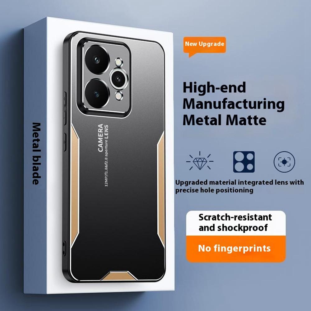 For Realme 15 5G Phone Case Aluminium Alloy TPU PC Back Cover