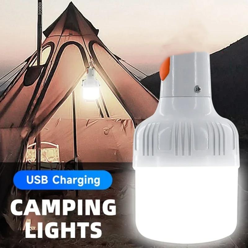 Portable LED Camping Lantern USB Rechargeable 3 Mode High Power Emergency Light for Tent Patio Garden Outdoor Night Use