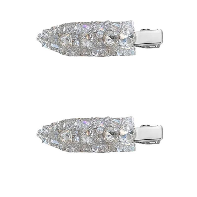 2/3/4/6 pezzi fermagli per capelli in acetato per trucco coreano moda oro bianco glitter per capelli copricapo ragazze donne accessori per capelli