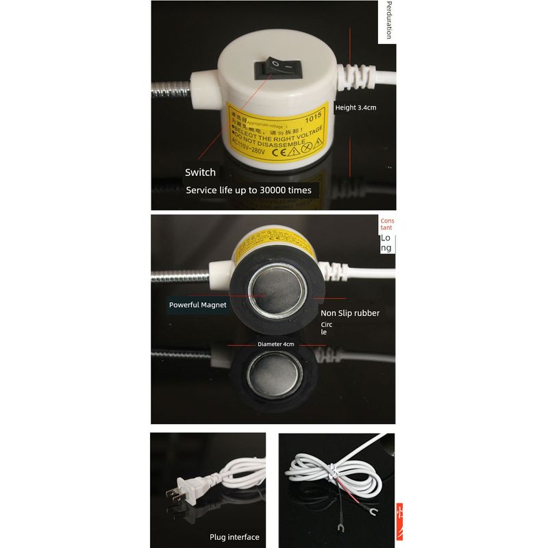 30-Piece Sewing Machine Working Lighting Led For Home Car Coat Light Eye Protection Industrial Sedan Electric 380V with Magnet
