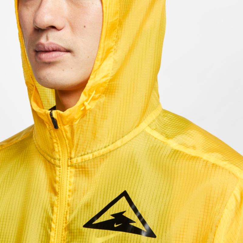 Nike Mens Running Series Breathable Windproof Long Sleeve Sun Protection Top Men tops Yellow CQ7962-735