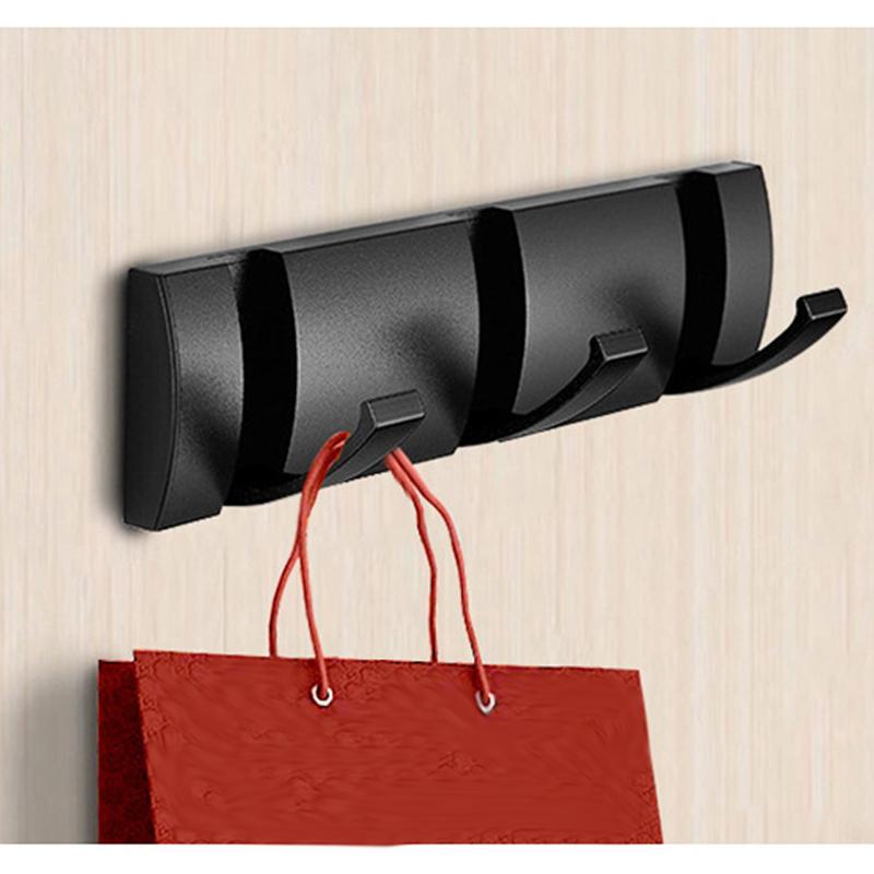 Coat Rack Wall Mount - Modern, Metal Wall Coat Rack Sturdy Wall Hook Rack Rail for Hanging Coat, Jacket, Clothes, Hat