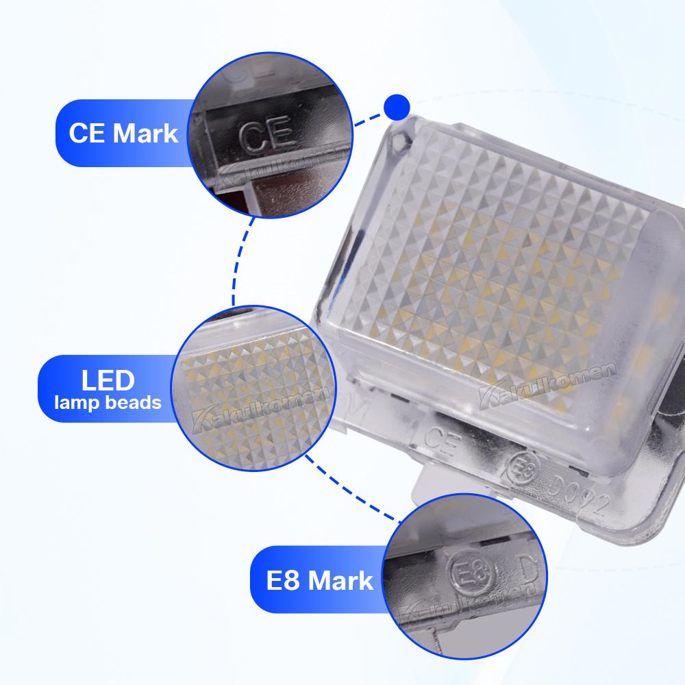 Error Free Car LED Number License Plate Light Lamp Kit for Mercedes C-Class W204 S204 E-Class W212 S212 C207 CL-Class C216 W211