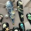 Easy Cleaning Ocean Series Nail Art Silicone Mold Flexible Reusable Manicure Nail Charm Mold For DIY Nail Decorations