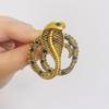 Animal Zodiac Snake Brooch Vintage Personalized Twisted Snake Alloy Clothing with Corsage PinFemaleCostume Jewelry & Accessories