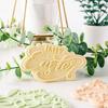 Happy Easter Blessing Words Fondant Icing Cookie Cutter Mold Easter Party Dessert Decor Embossing Stamp Househeld Baking Tool
