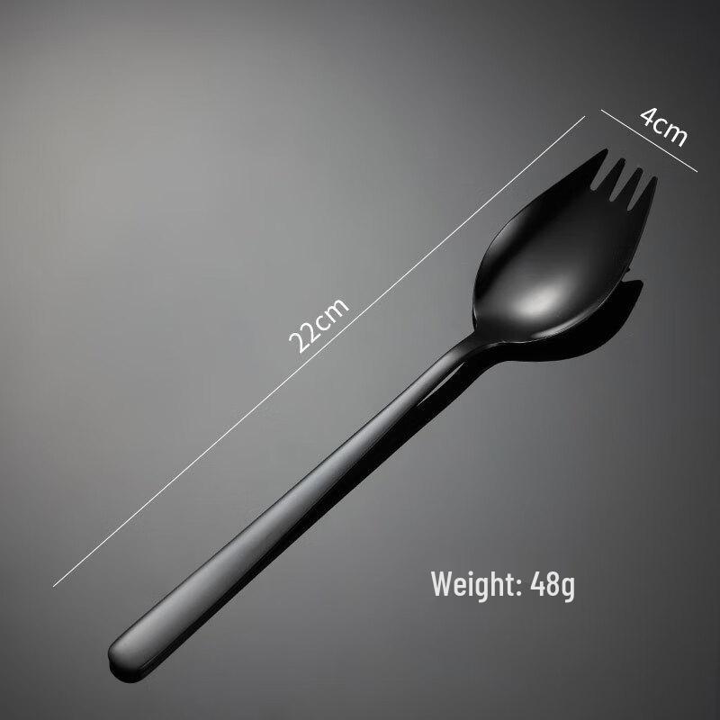 

Qianxing 304 Stainless Steel Titanium Plated Salad Cutlery Set
