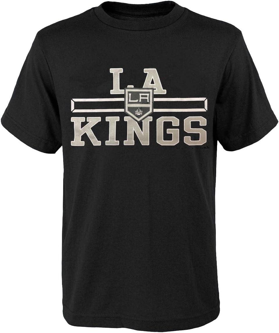 

Outerstuff Футболка с логотипом хоккейной команды Los Angeles Kings для юниоров 4-18 лет S чёрный