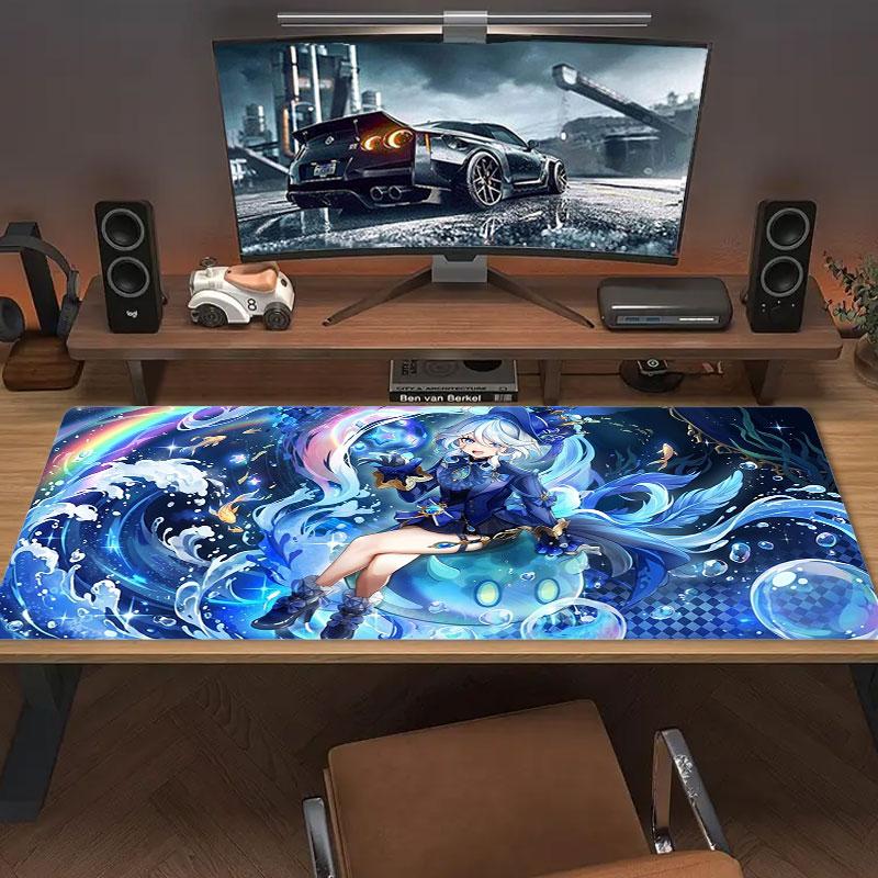 Magical Water Fantasy Large Size Mouse Pad Large Gaming Table Cushion Nonslip Laptop Tablet Big Mousepad Xxl Mat Mini Pc Playmat With Lock Edge