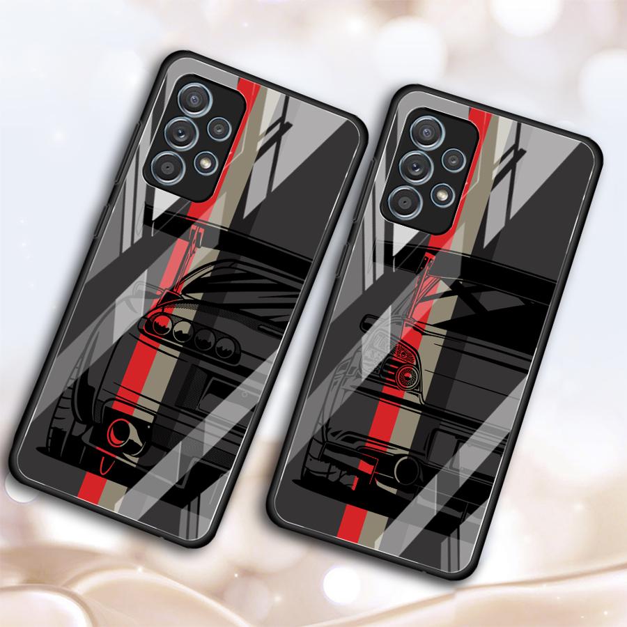 Japanese Drift Car Case for Samsung Galaxy A15 A50 A36 A71 A56 A35 A25 A13 A20 A21 A06 A51 A52 A14 A30 A73 A34 A16 A02 A12 A10