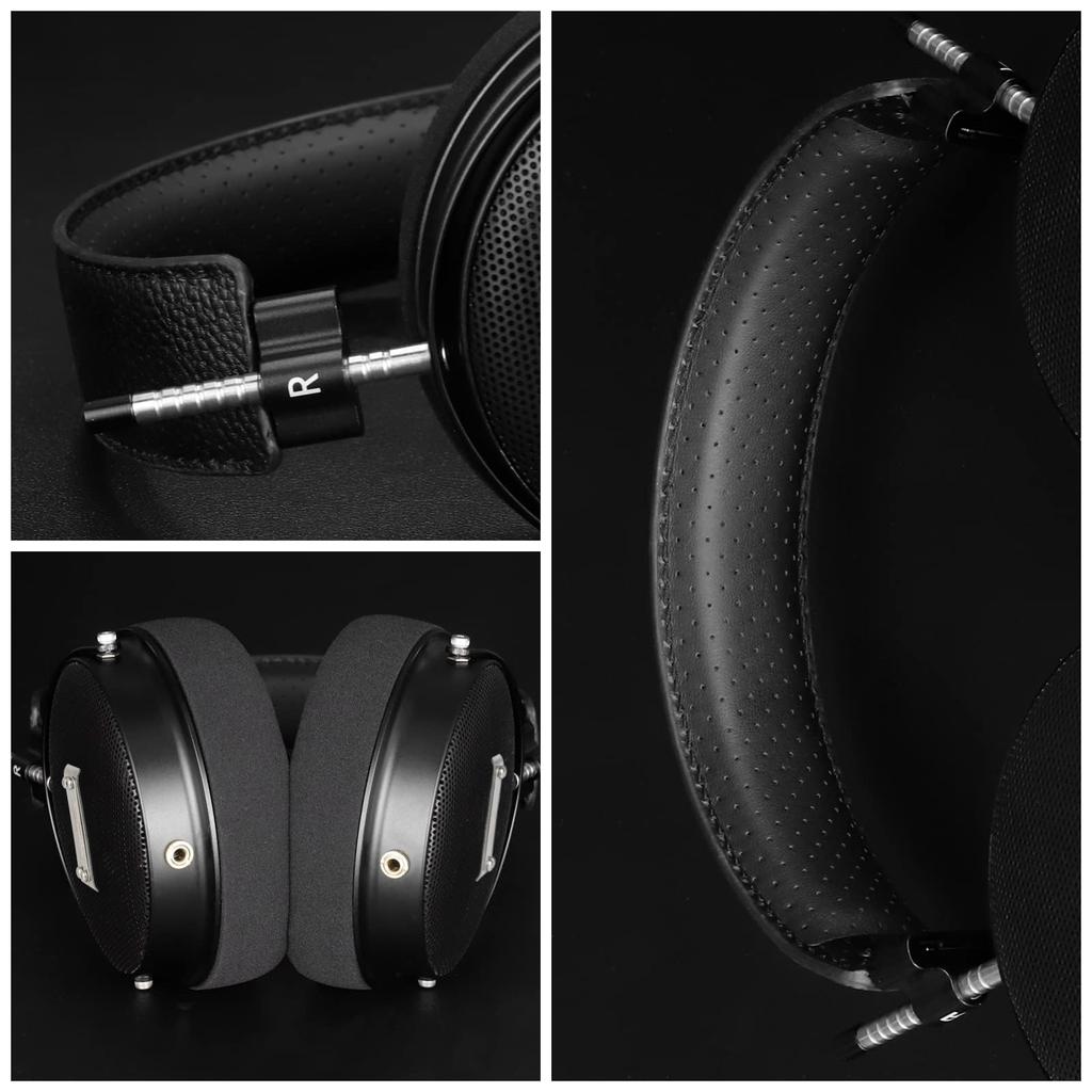 Cooyin SR70 Wired Headphones with 70mm HD Large Diameter Detachable Black Open-back Diaphragm, Cable, Over-ear, 3.5mm Jack, HiFi, High-Resolution
