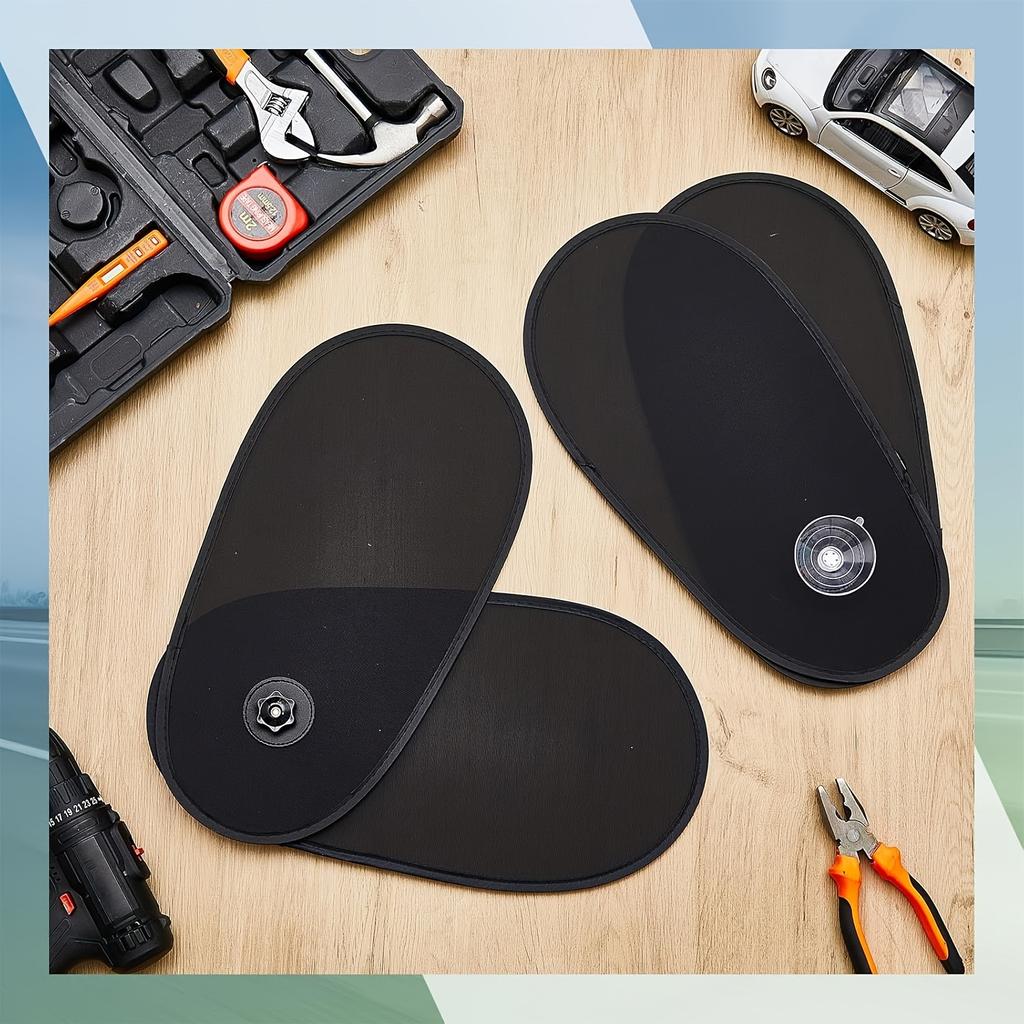 1pc Rotatable Adjustable Sunshade Car Side Window Anti-Sun Heat Blocking Non-Obstructive Sky Light Mesh