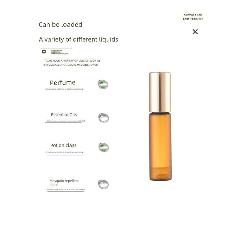 1 Ml2ml3ml5ml10ml New Arrival Roll-on Bottle Perfume Sub-Bottles Essential Oil Roll-on Bottle Empty Sample Handy Gadget Portable