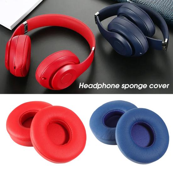 1 Paire Coussinets d'Oreille de Rechange Isolation Sonore Doux Élastique Respirant Coussin d'Oreille Protecteur Couleur Unie Coussinets d'Oreille en Éponge pour Casque Bluetooth