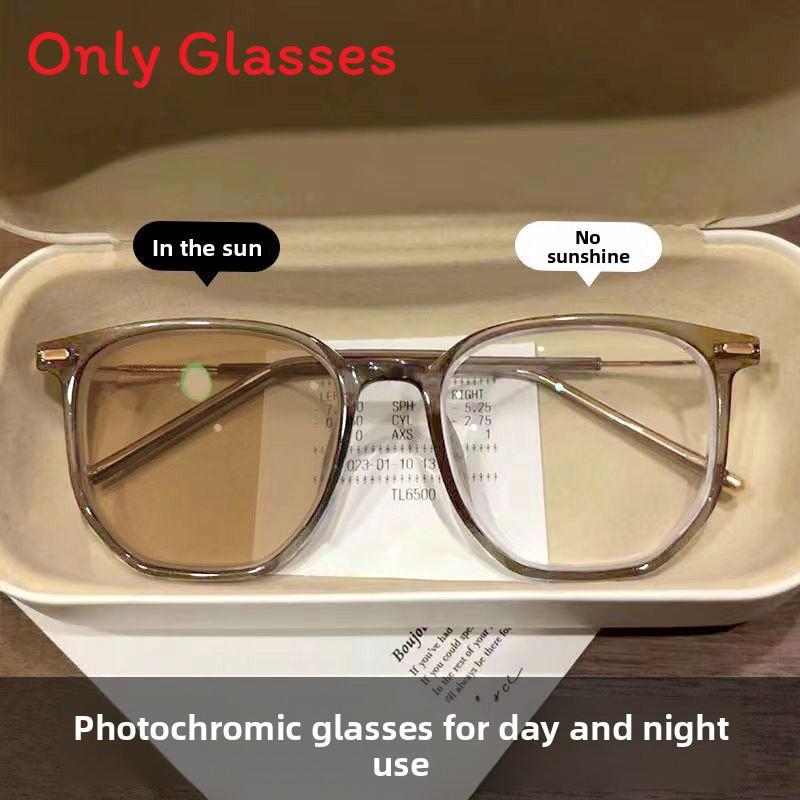 

Cherry Design Photochromic Eyewear With Anti Radiation Blue Light Blocking For Women Purple White