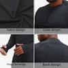 Herren Schnelltrocknende Langarm-Fitness-Tops für Basketball, Laufen und Outdoor-Sportarten