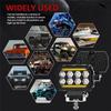4.5 Inch LED Work Light DRL Daytime Running Light Spotlights Off-Road Lights Yellow+White Light For Trucks UTV ATV Car