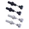 Screw Black Silver Color Stainless Steel Ear Studs Earrings Fashion Accessories Piercing Jewelry
