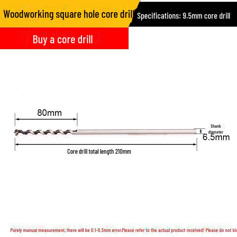 Wiertło do otworów kwadratowych w stolarce - wiertło ze stali łożyskowej do precyzyjnych otworów kwadratowych, dziurkowania i wykonywania otworów pod kątem.