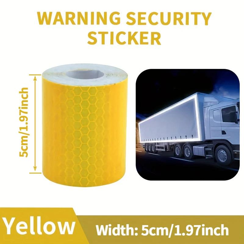 

5 м Светоотражающая лента ПВХ Колеса велосипеда Светоотражающая флуоресцентная наклейка Велосипедная светоотражающая наклейка Лента для предупреждения безопасности при езде на велосипеде 1m жёлтый