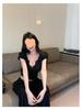 2025 Summer Sexy Lace V-Neck Cropped Top for Women - Slim Fit Short Sleeve
