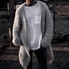 New Versatile Autumn And Winter Cardigan Men'S Retro Knitted Sweater Jacket Long Sleeved Heavy Jacquard Sweater