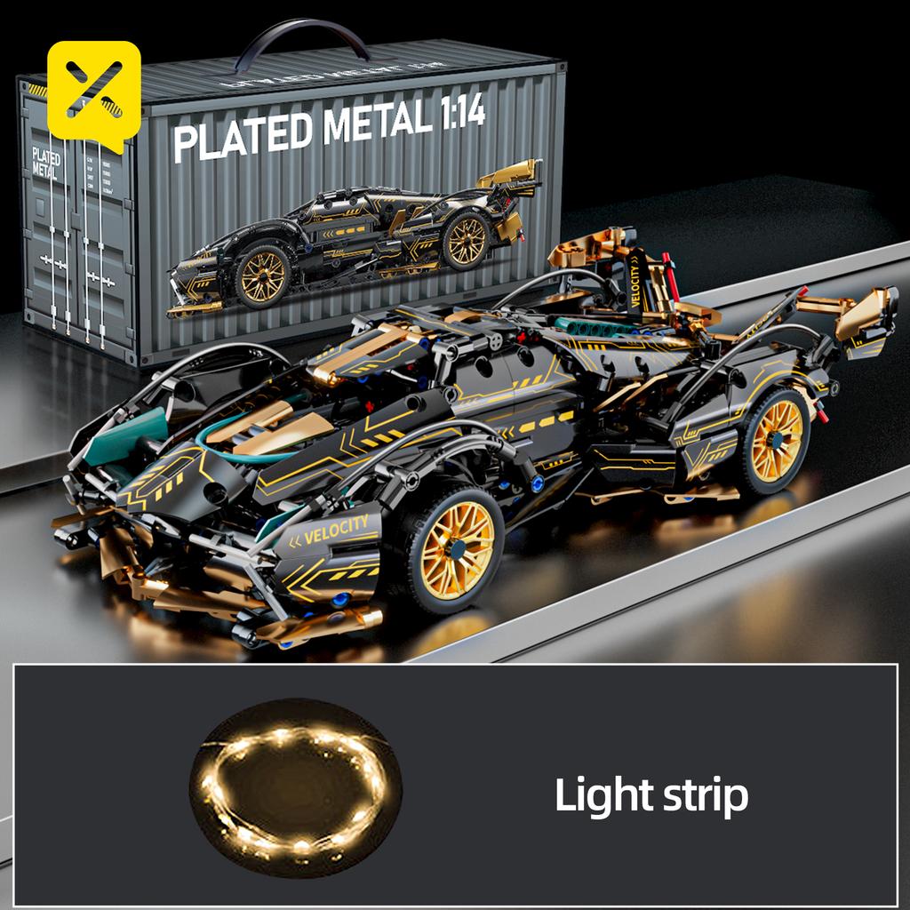 ToylinX Supercar Building Block Toy 1:14 ABS Material Age 14+ Optional Power Group Christmas Gift for Adults and Kids With Box