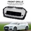 Honeycomb Mesh Front Bumper Grille Fit A3 8V 2017-2019 RS3 Style Black
