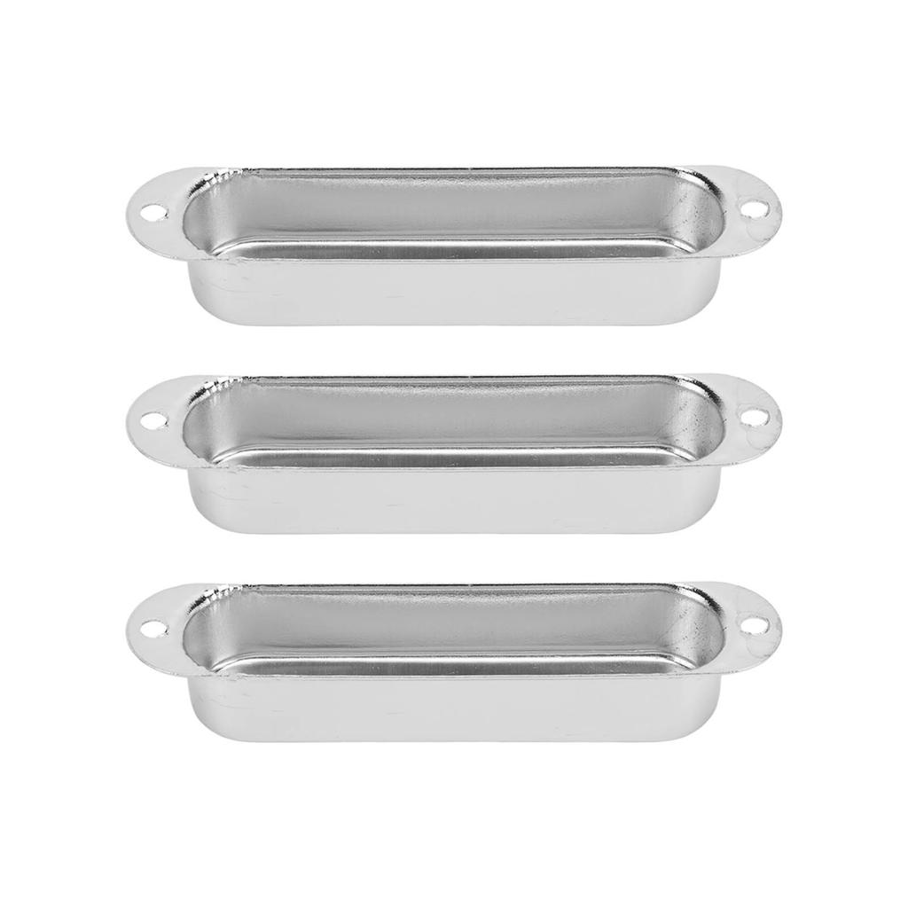 3Pcs Electric Guitar Single Coil Pickup Cover Copper Instrument Accessory Set Kit