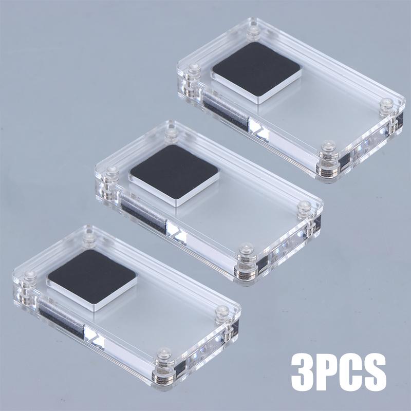 Acrylic Loose Diamond Jewelry Storage Box Standard Gemstone Organizer Gift Packaging Box Gems Zircon Cvd Display Case