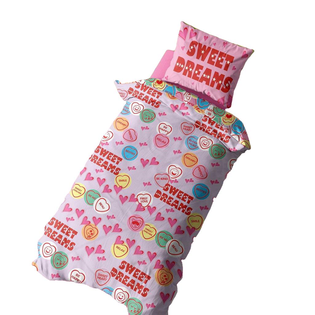 K Collection Sweet Dreams Rotary Panel Duvet Set