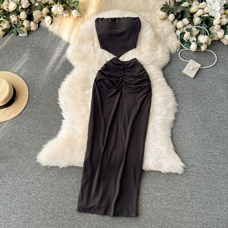 Fashion Sexy Wind Easiest for Match Ruched Silm Fashionable Tube Top